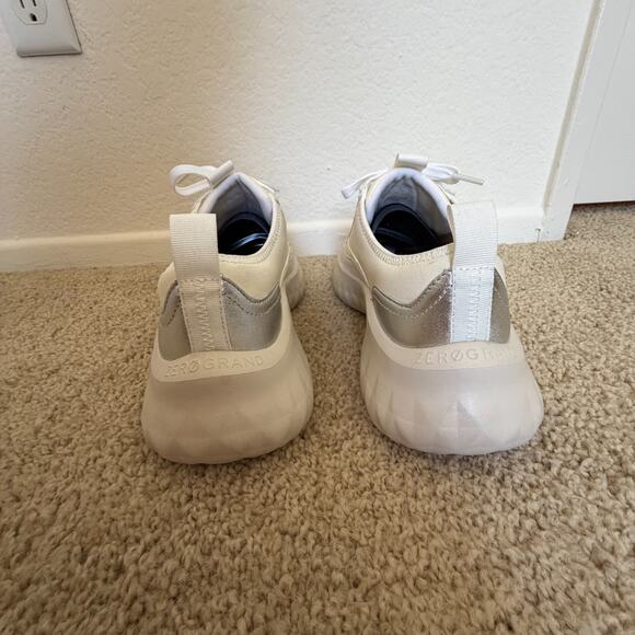 Cole Haan ZERØGRAND II FlowerFoam Sneakers White Silver Women’s 9 B W34513